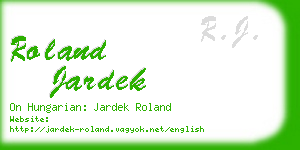 roland jardek business card